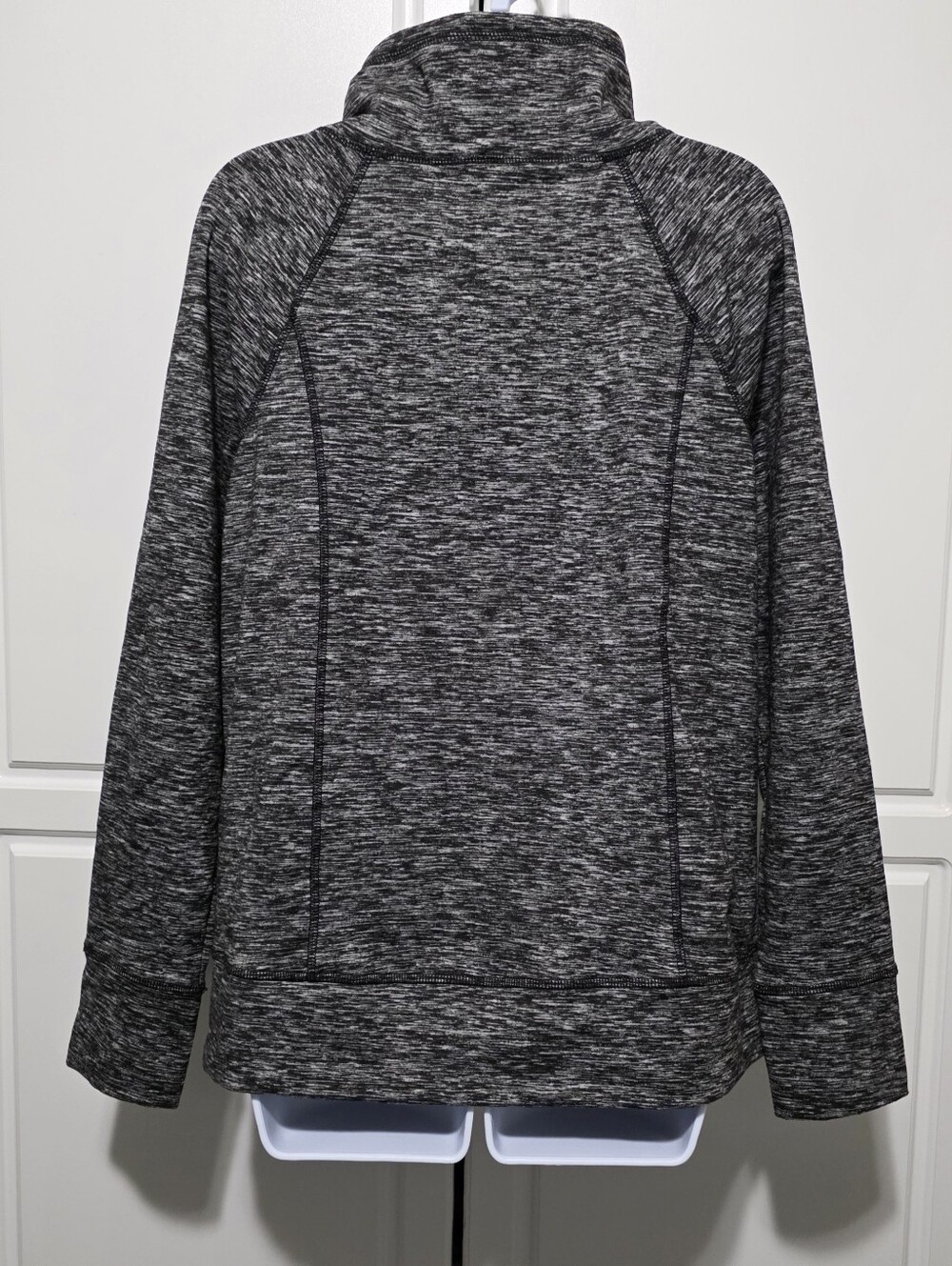 Gerry Womens Heathered Black/Gray  Performance Turtleneck PullOver Sweatshirt - Picture 5 of 12